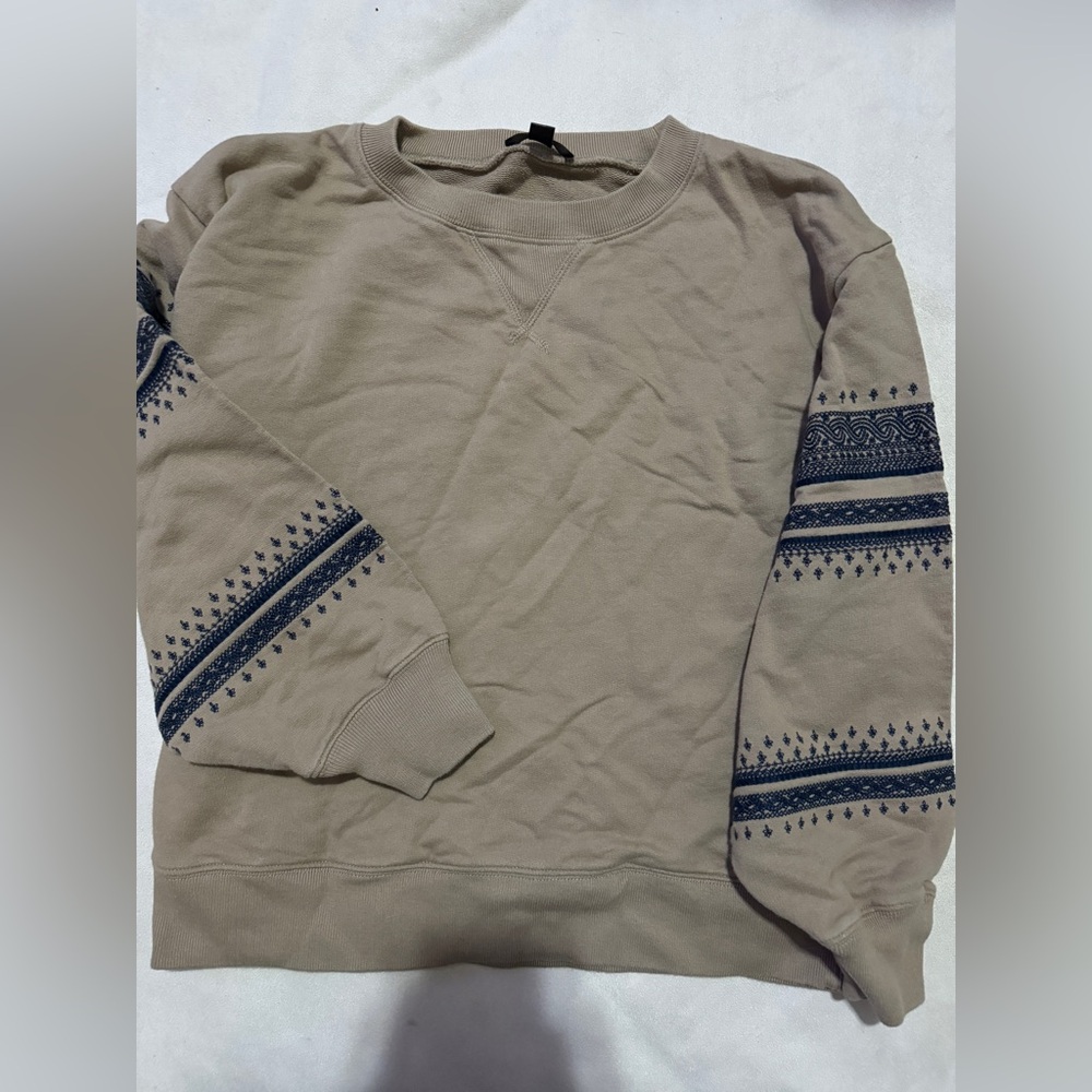 J.Crew: Embroidered Sweatshirt Womens Small